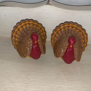 Vintage Plastic Turkey Shakers